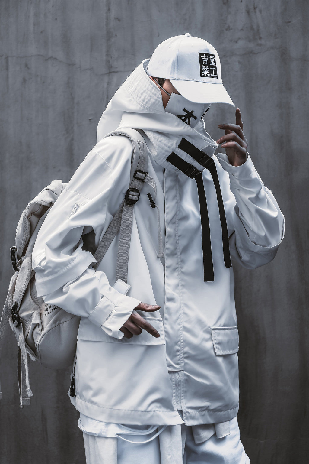 HiJ7 White Atom Bomb Jacket