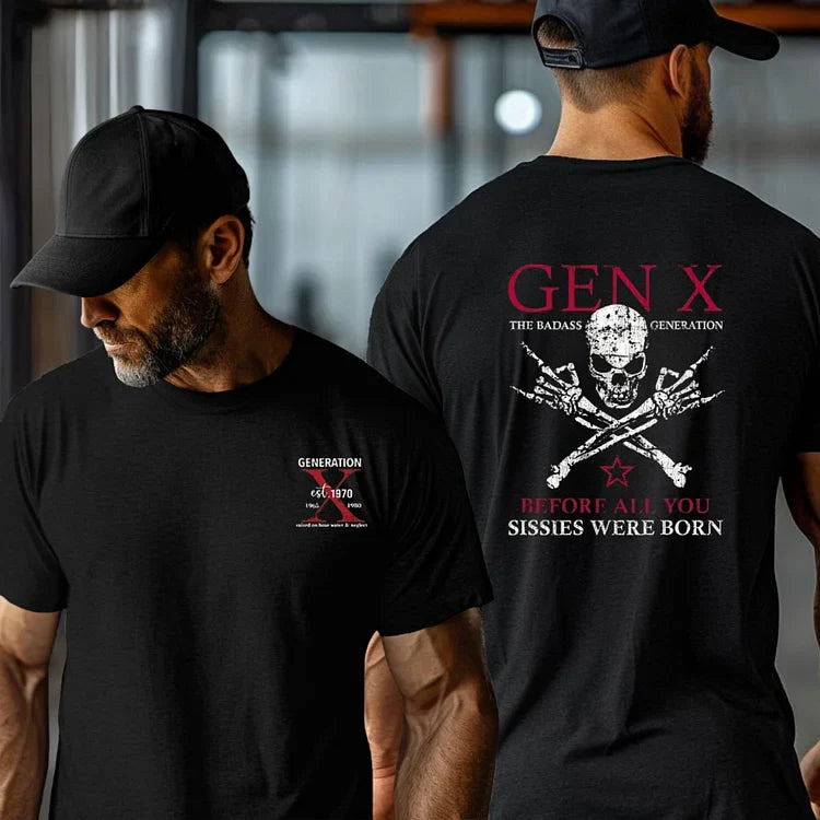 "Badass Generation" Gen X Custom Year T-Shirt
